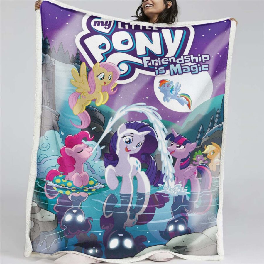 My Little Pony Alle Charaktere Freundschaft ist Magie Decke - Fleecedecke