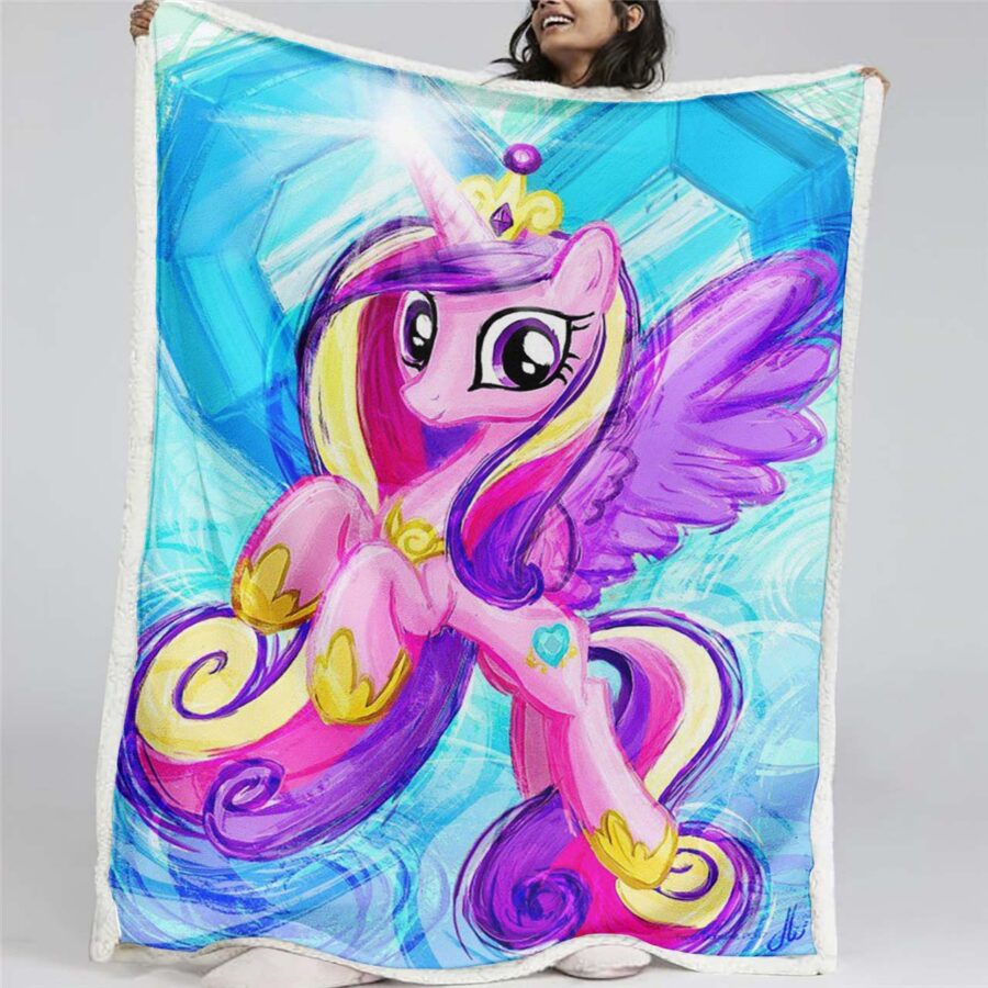 My Little Pony, rosa Einhorn 02 Decke - Fleecedecke