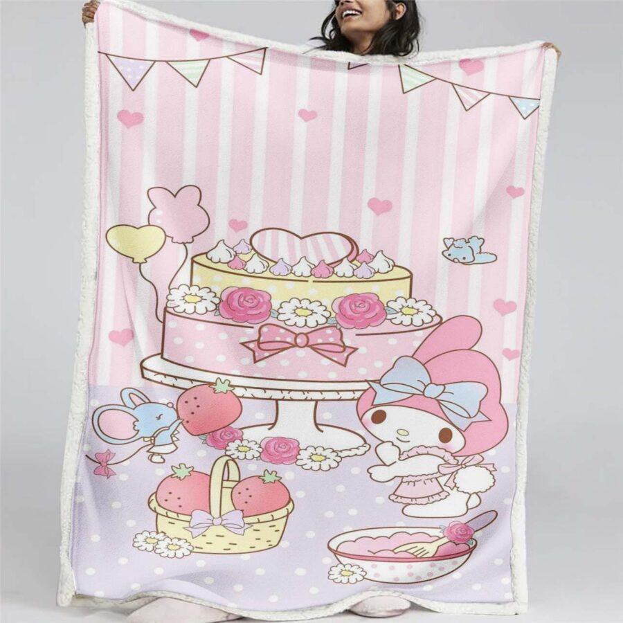 Meine Melodie Süßes Hello Kitty 02 Decke - Fleecedecke