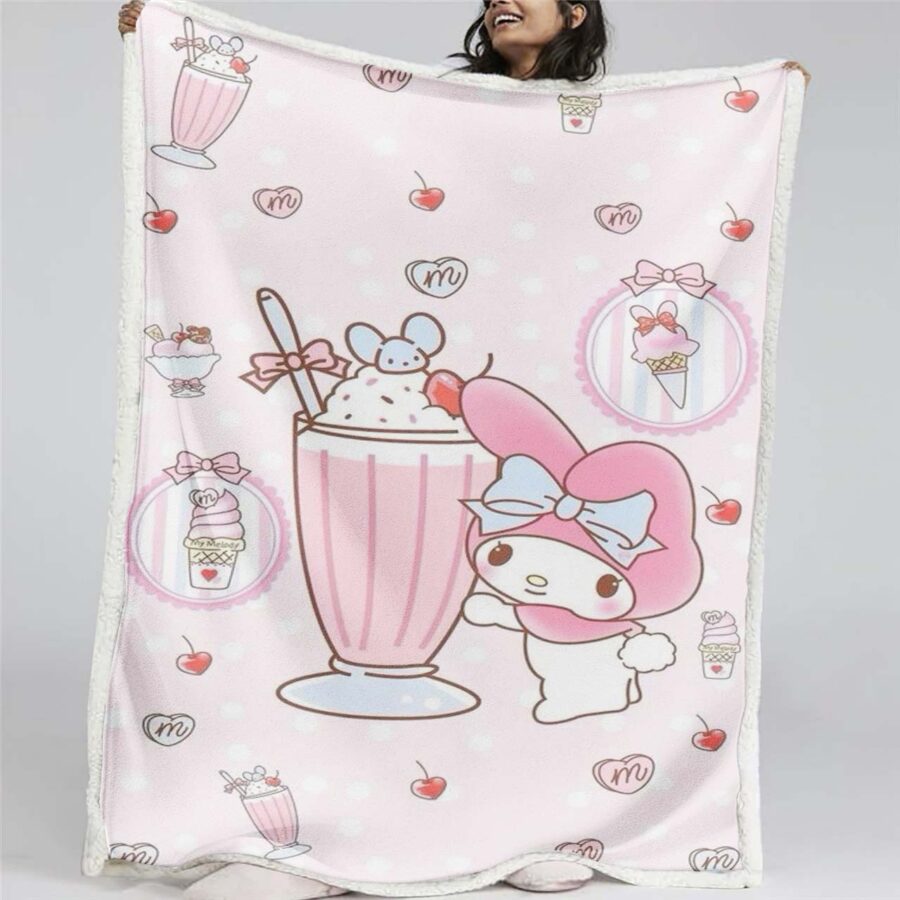 Meine Melodie Süßes Hello Kitty 04 Decke - Fleecedecke
