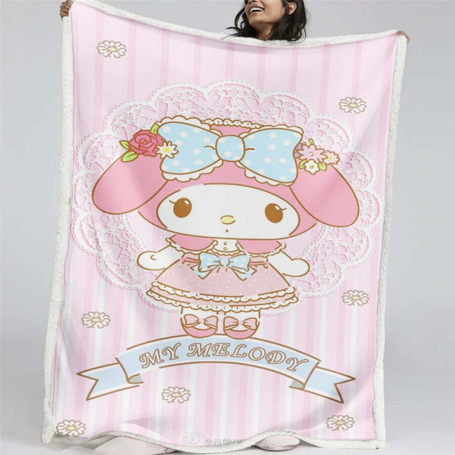 Meine Melodie Süßes Hello Kitty 06 Decke - Fleecedecke