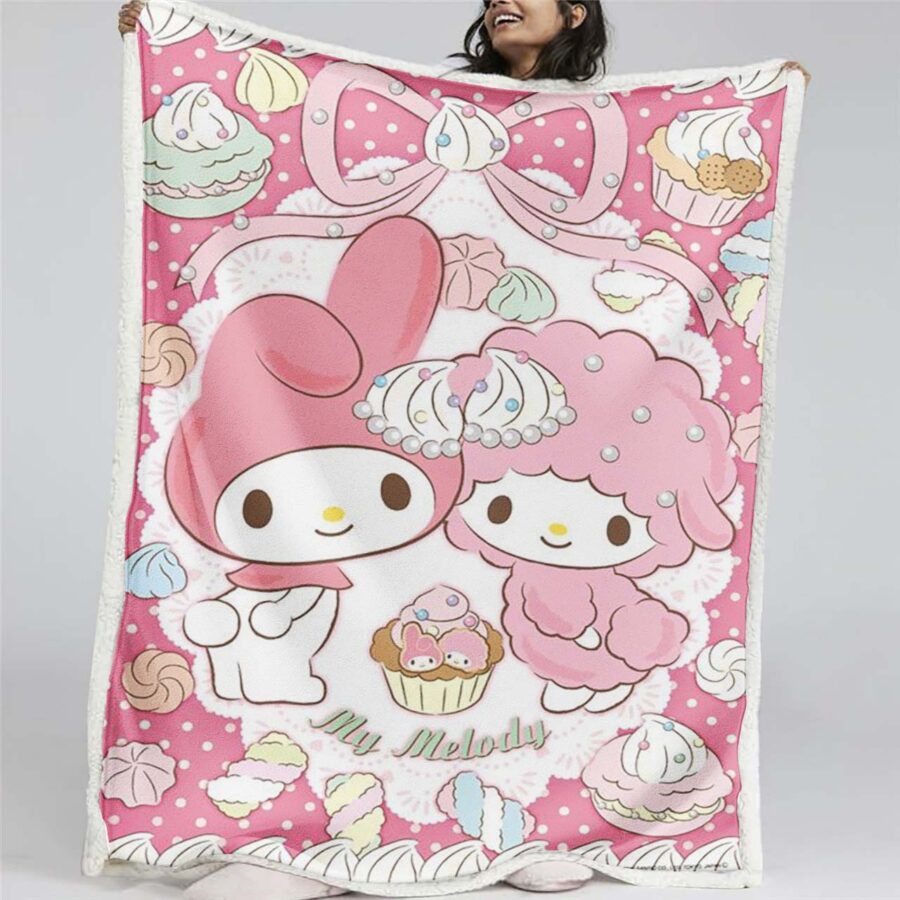 Meine Melodie Süßes Hello Kitty 08 Decke - Fleecedecke