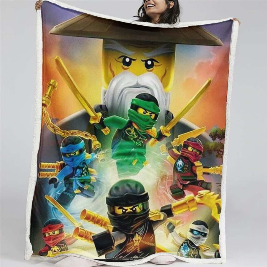 Ninjago Alle Charaktere 1001 Decke - Fleecedecke
