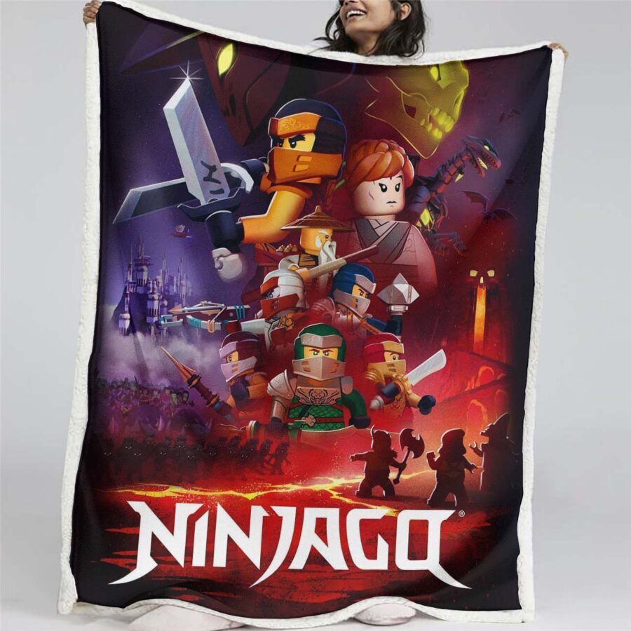 Ninjago Alle Charaktere 1002 Decke - Fleecedecke