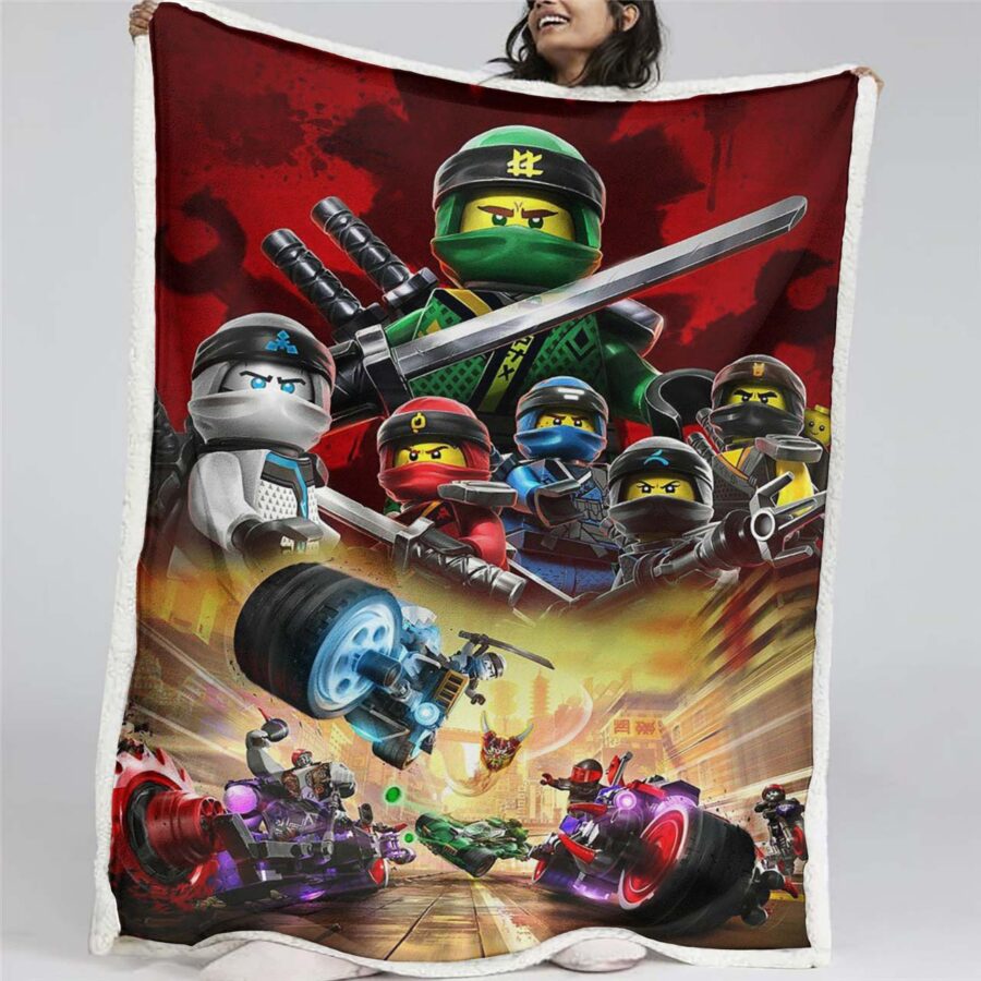 Ninjago Alle Charaktere 1005 Decke - Fleecedecke