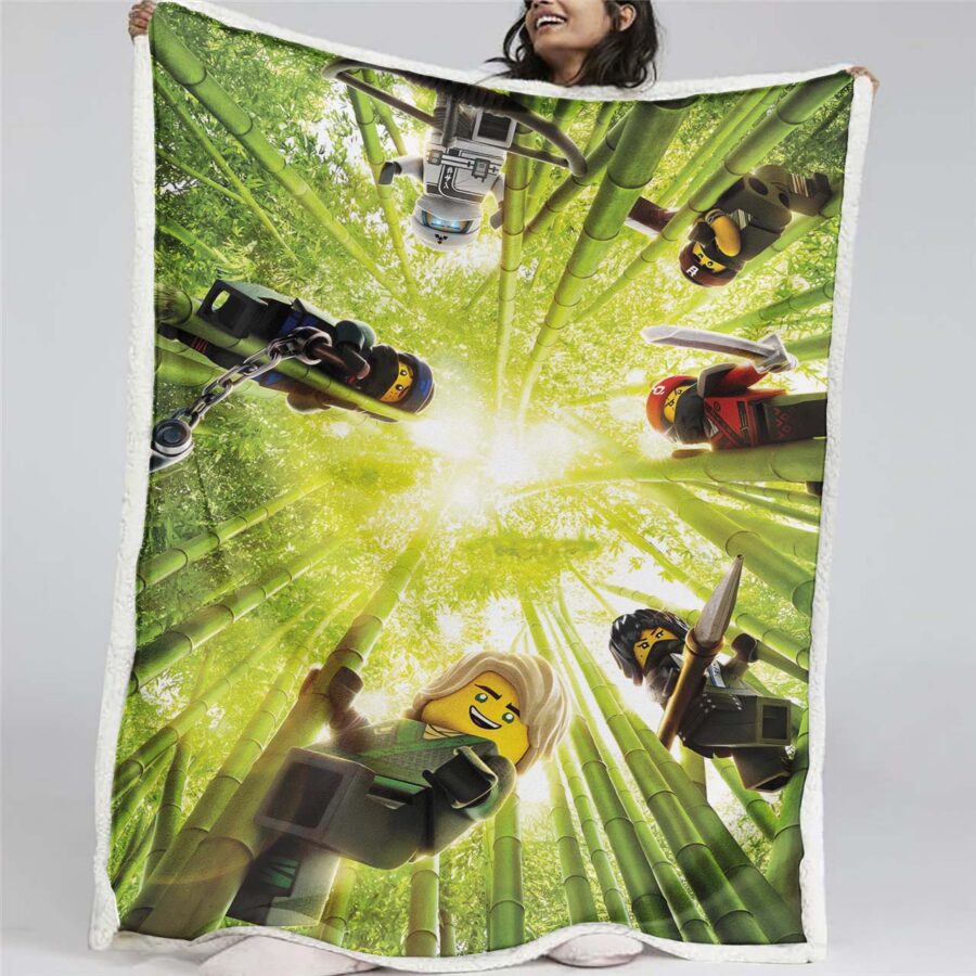 Ninjago Alle Charaktere 1006 Decke - Fleecedecke