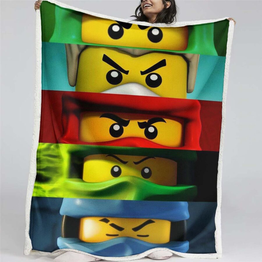 Ninjago Alle Charaktere 1007 Decke - Fleecedecke