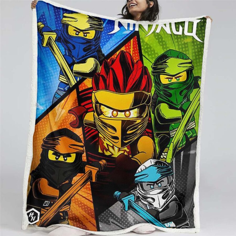 Ninjago Alle Charaktere 1008 Decke - Fleecedecke