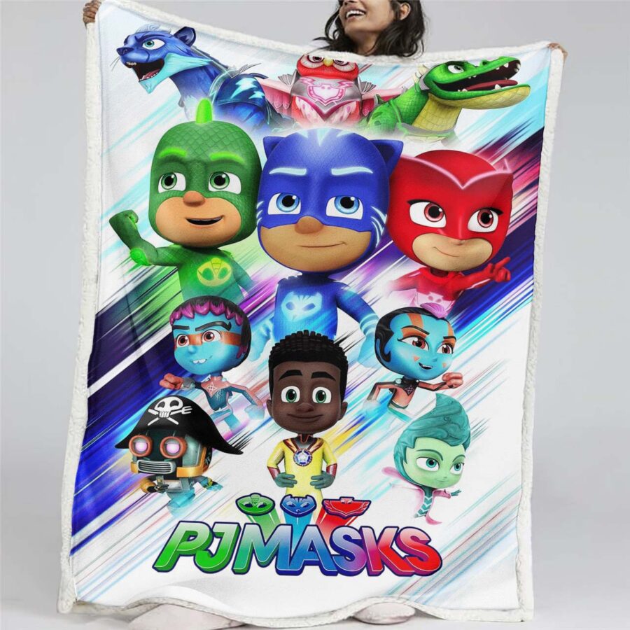 PJ Masks Alle Charaktere 01 Decke - Fleecedecke