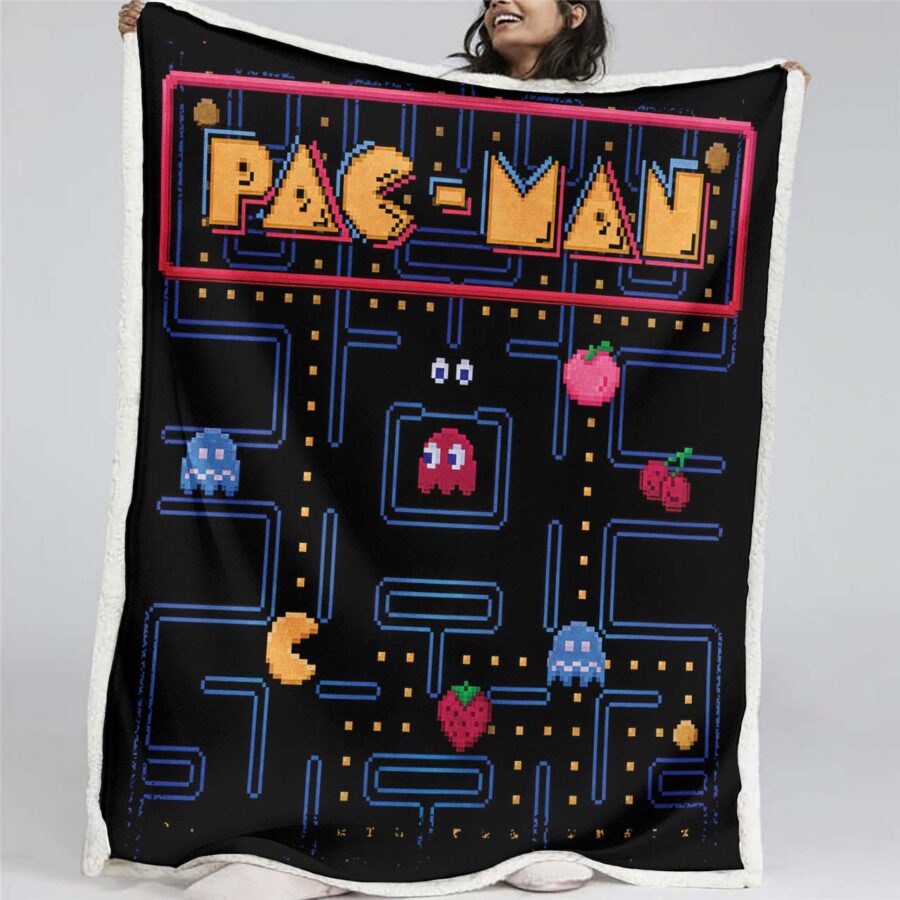 Pacman-Spielkarte 05 Decke - Fleecedecke