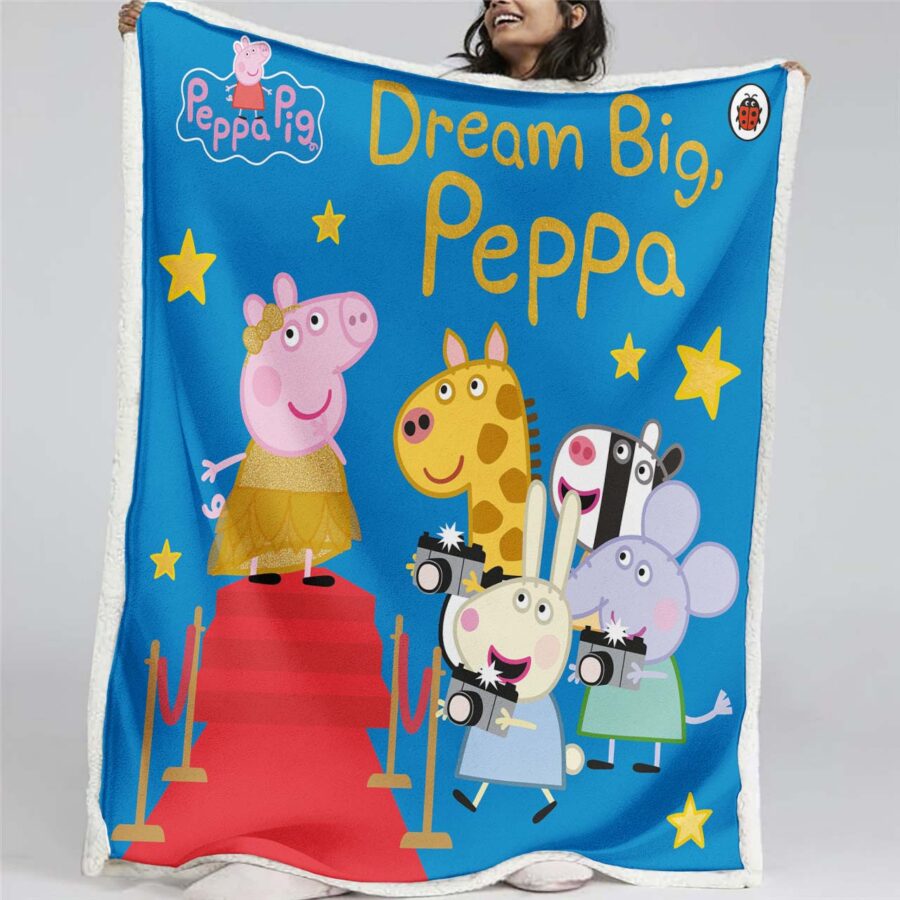 Peppa Pig Alle Charaktere 04 Decke - Fleecedecke