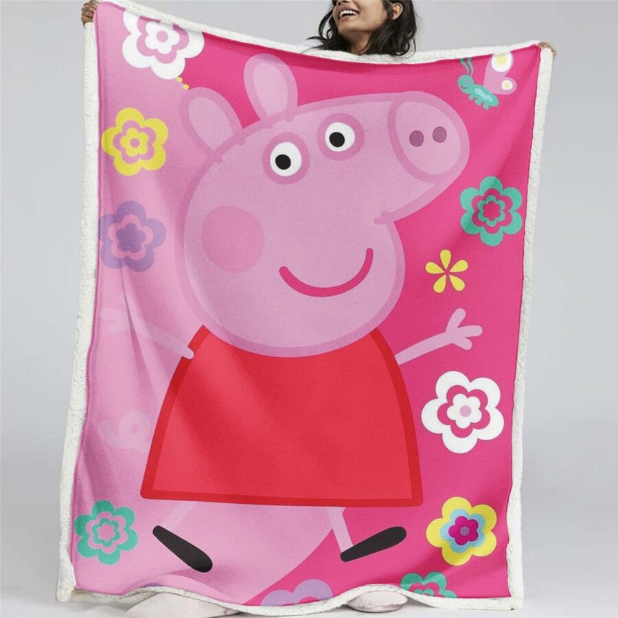 Peppa Wutz Rosa 01 Decke - Fleecedecke