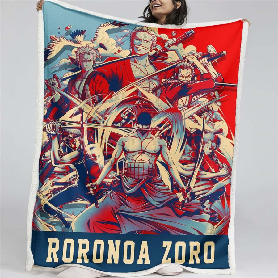 Lorenor Zorro One Piece 01 Decke - Fleecedecke