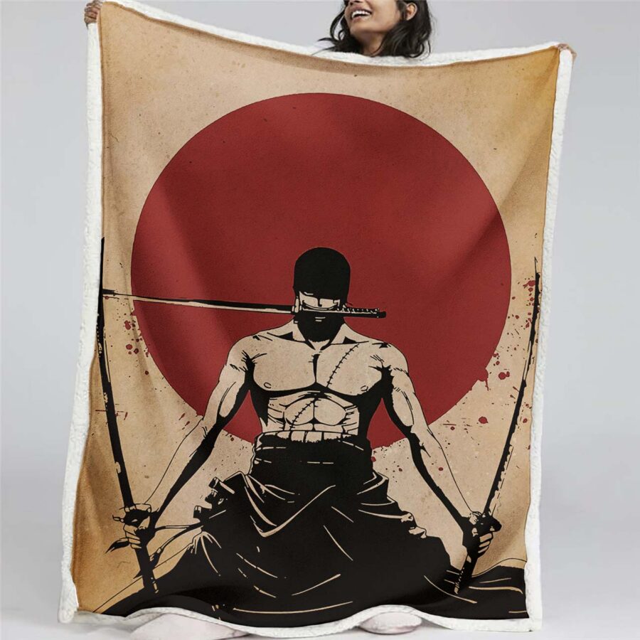Lorenor Zorro One Piece 02 Decke - Fleecedecke
