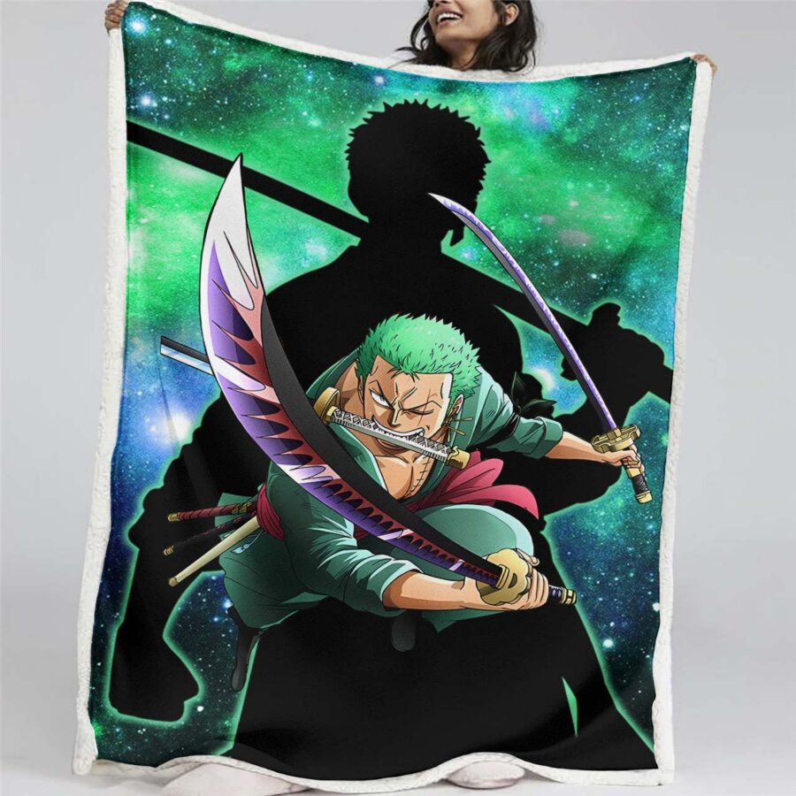 Lorenor Zorro One Piece 05 Decke - Fleecedecke