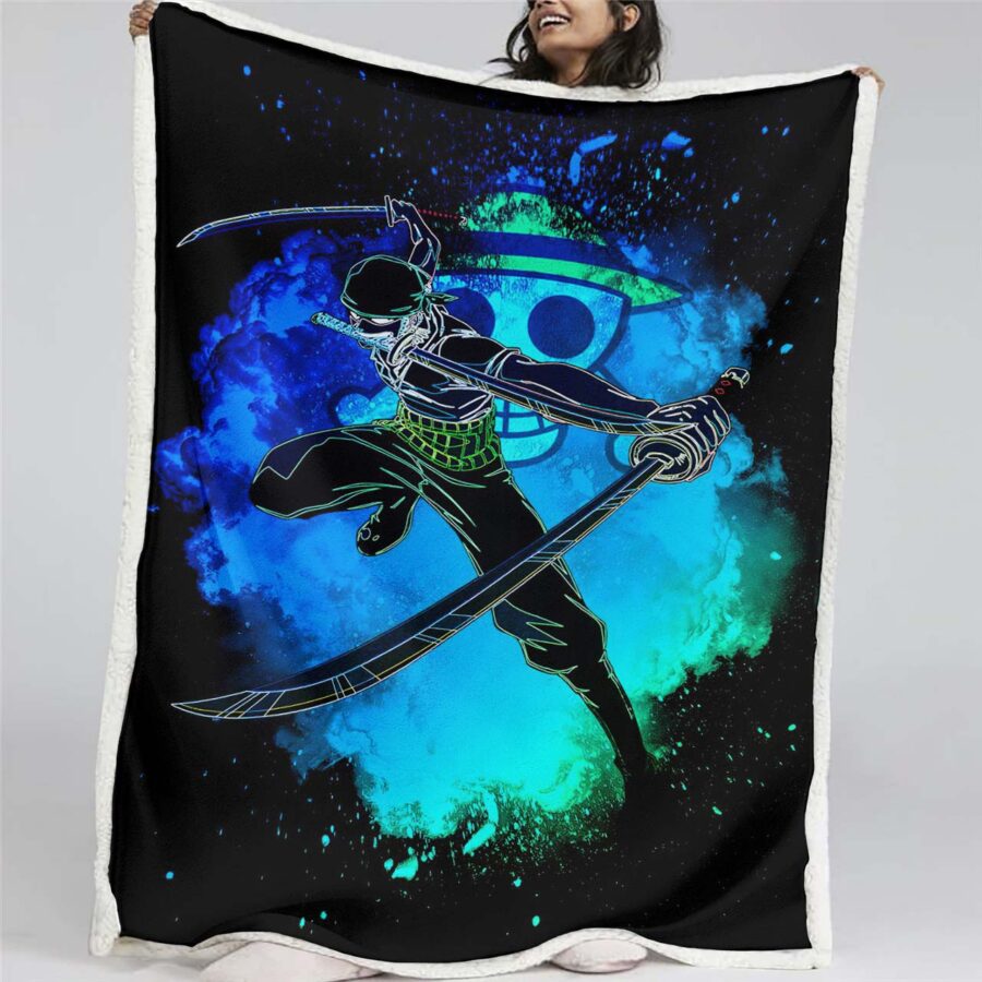 Lorenor Zorro One Piece 06 Decke - Fleecedecke