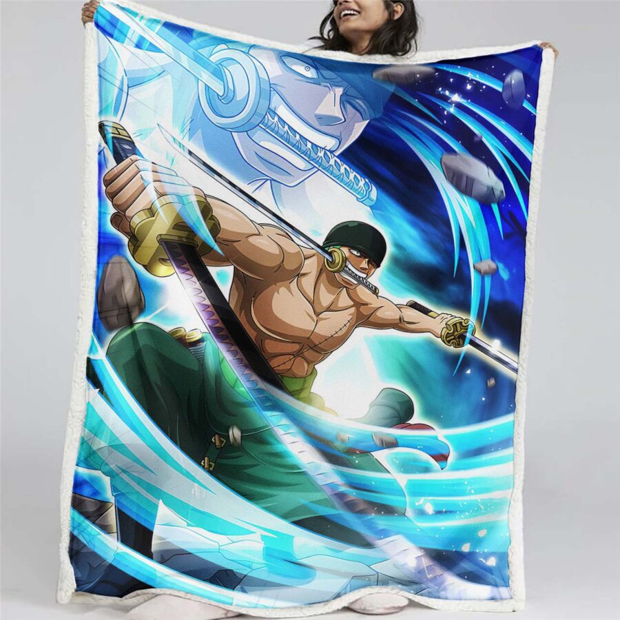 Lorenor Zorro One Piece 07 Decke - Fleecedecke