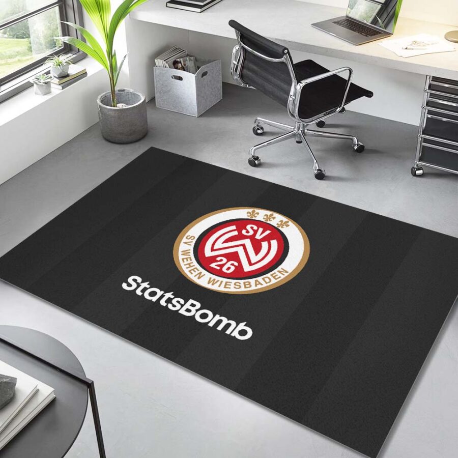 SV Wehen Wiesbaden schwarzer Hintergrund Teppich
