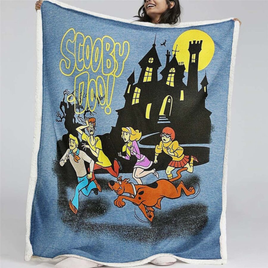 Scooby Doo Gruseliges Halloween Decke - Fleecedecke