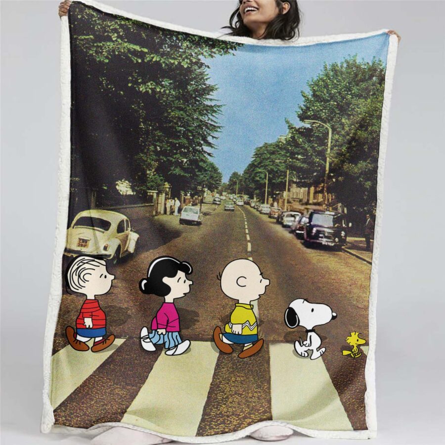 Snoopy Charaktere 06 Decke - Fleecedecke