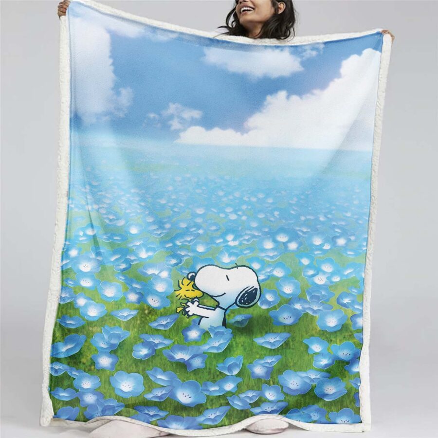 Snoopy Charaktere 12 Decke - Fleecedecke