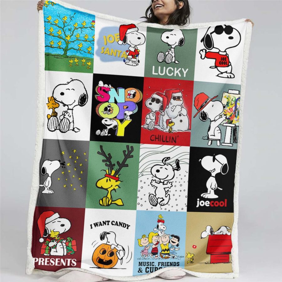 Snoopy Charaktere 14 Decke - Fleecedecke