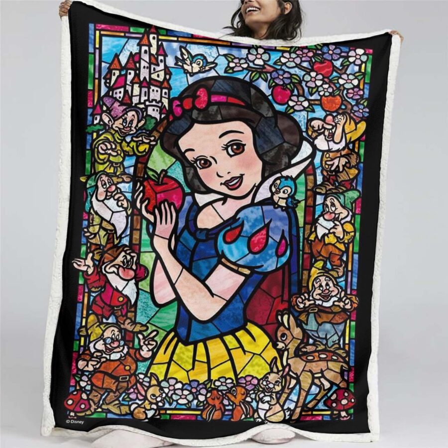 Schneewittchen Diamantdruck 02 Decke - Fleecedecke