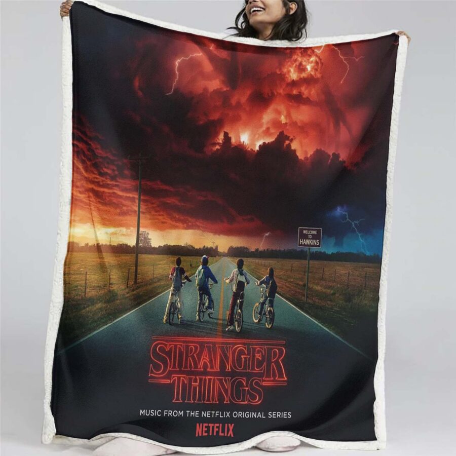Stranger Things Alle Charaktere 06 Decke - Fleecedecke