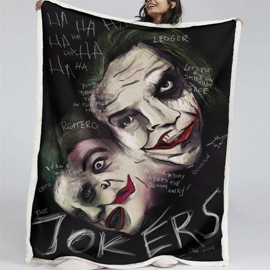 Joker – Lass uns ein Lächeln auf dieses Gesicht zaubern Decke - Fleecedecke
