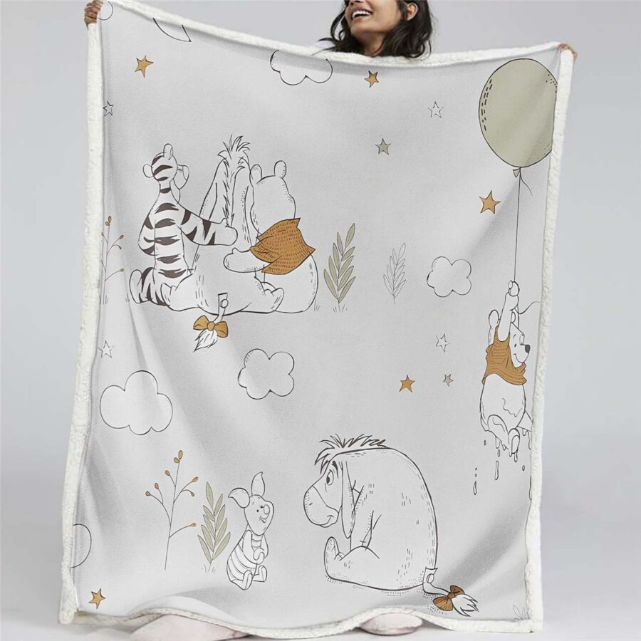 Winnie Pooh 06 Decke - Fleecedecke