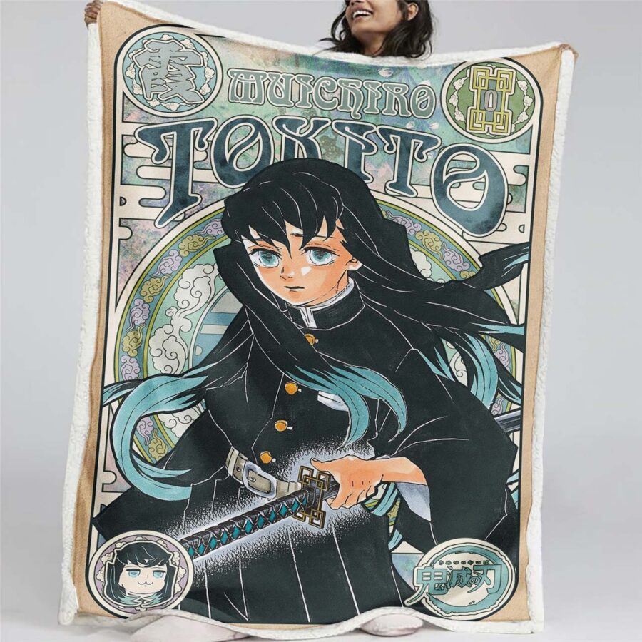 Tokito Demon Slayer Decke - Fleecedecke
