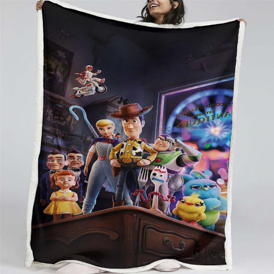 Toy Story Buzz Lightyear Woody Alle Charaktere 12 Decke - Fleecedecke