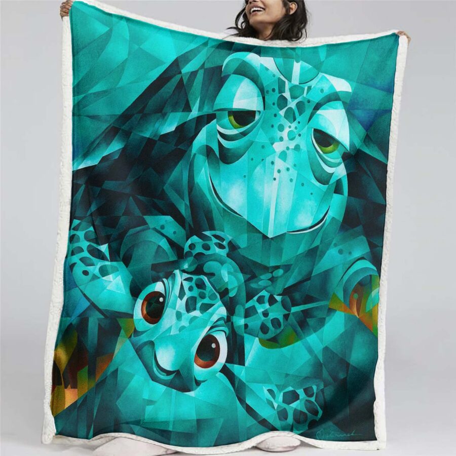Schildkröte Findet Nemo 13 Decke - Fleecedecke