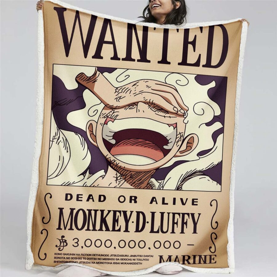 Gesucht: Monkey D. Ruffy Gear 5 Decke - Fleecedecke