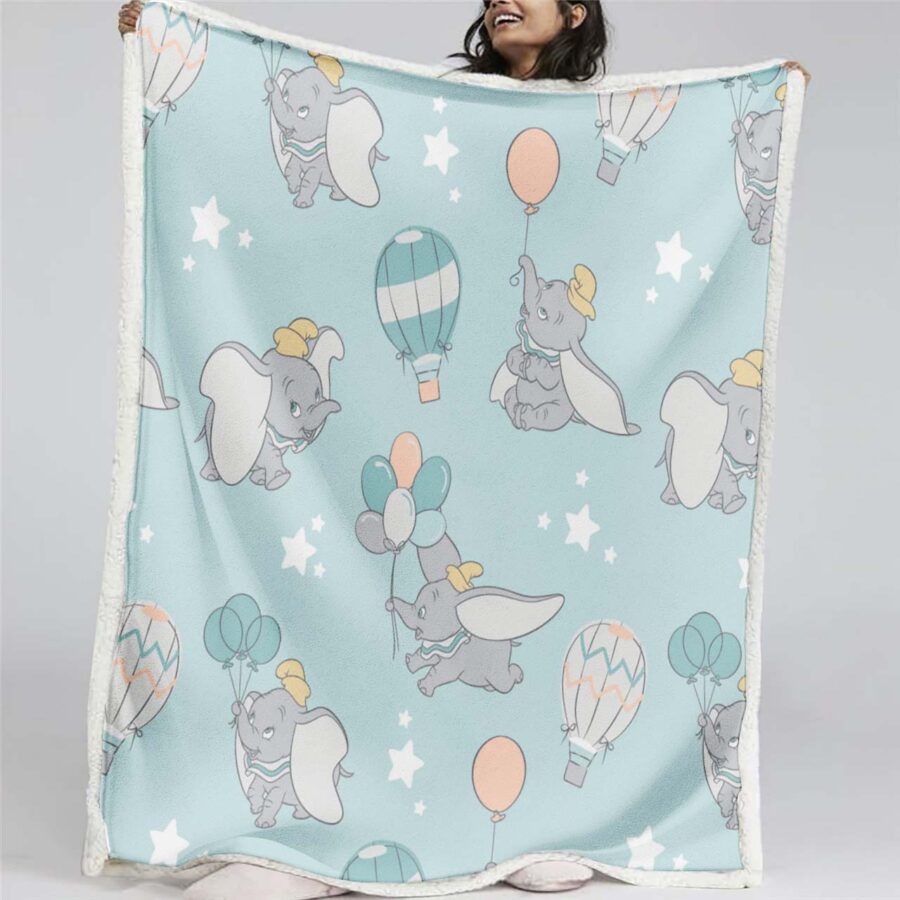 Dumbo süß 25 Decke - Fleecedecke