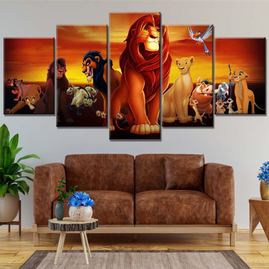 Simba König der Löwen 25 Leinwandbilder