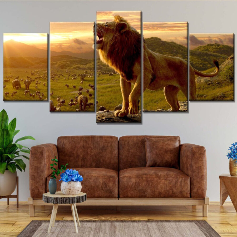 Simba König der Löwen 10 Leinwandbilder