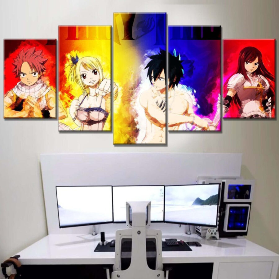 Fairy Tail Alle Charaktere 7 Leinwandbilder