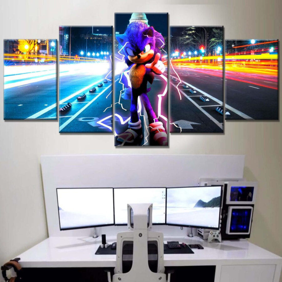 Sonic The Hedgehog Alle Charaktere 28 Leinwandbilder