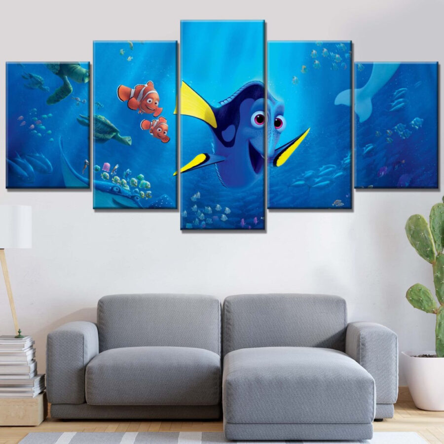 Findet Nemo Figuren 4 Leinwandbilder