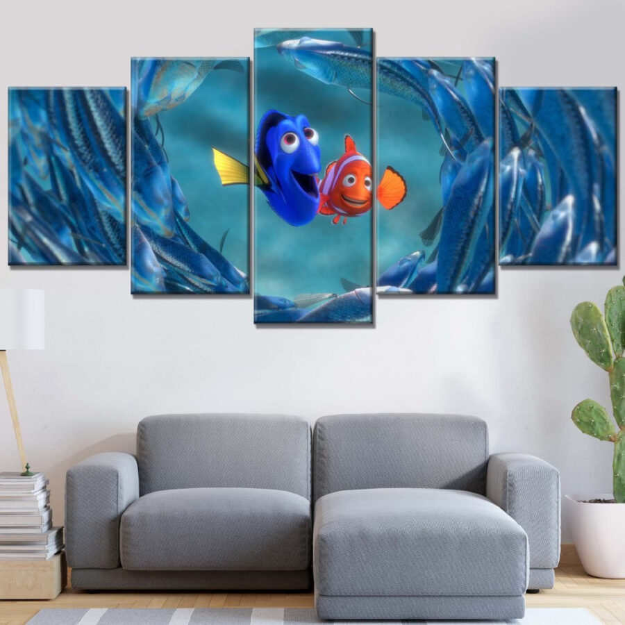 Findet Nemo Figuren 7 Leinwandbilder
