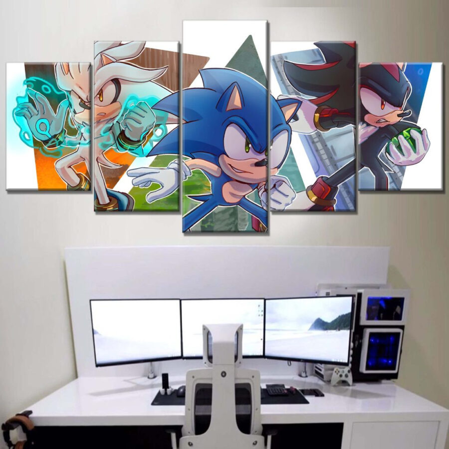 Sonic The Hedgehog Alle Charaktere 24 Leinwandbilder