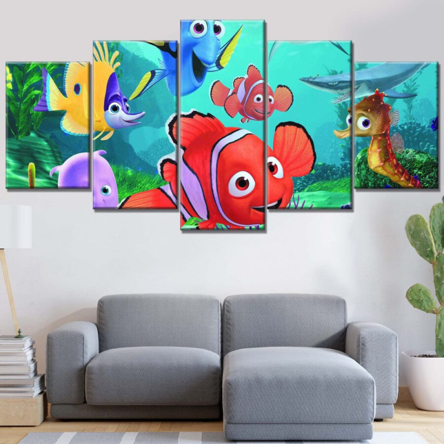 Findet Nemo Figuren 12 Leinwandbilder