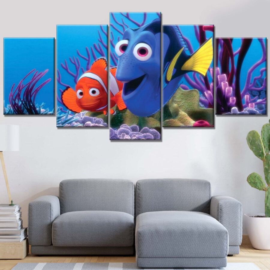 Findet Nemo Figuren 16 Leinwandbilder