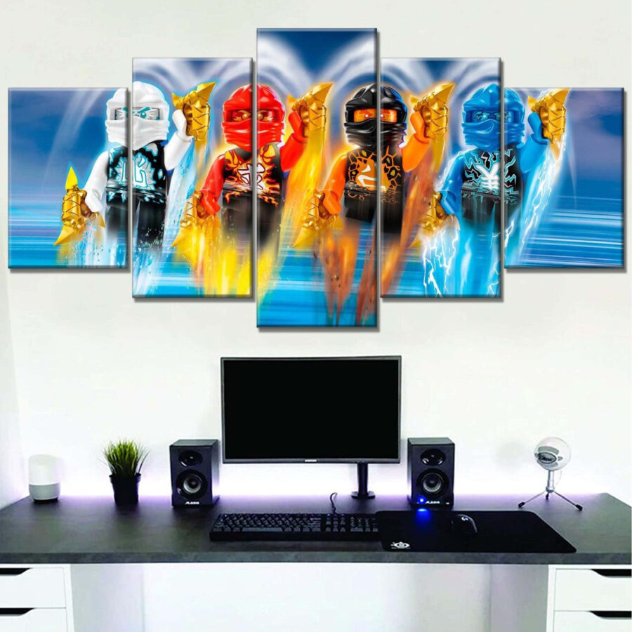 Ninjago Alle Charaktere 27 Leinwandbilder