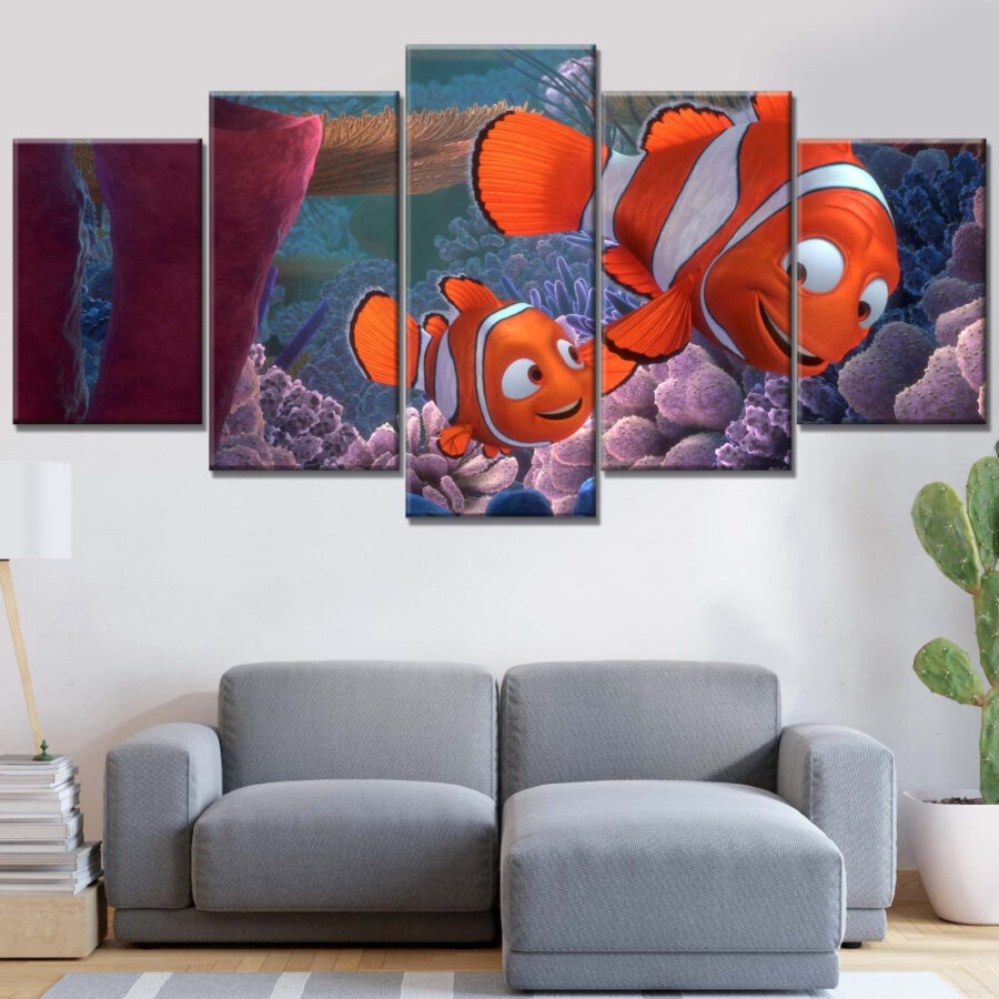 Findet Nemo Figuren 6 Stück Leinwandbilder