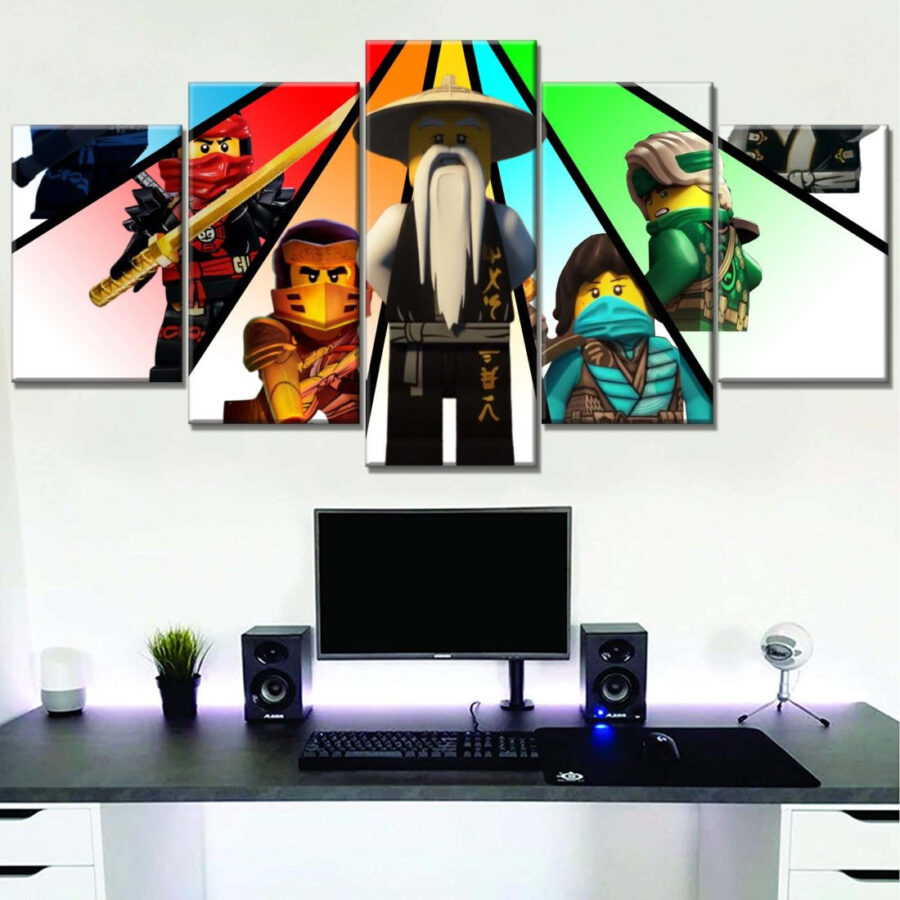 Ninjago Alle Charaktere 10 Leinwandbilder