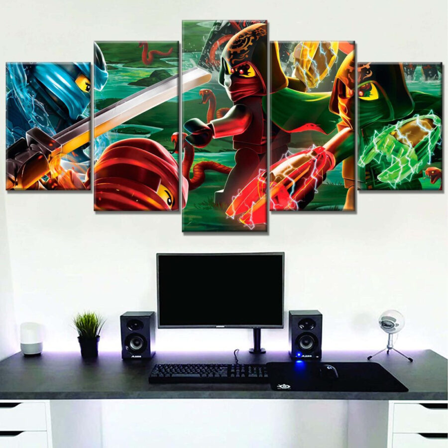Ninjago Alle Charaktere 12 Leinwandbilder