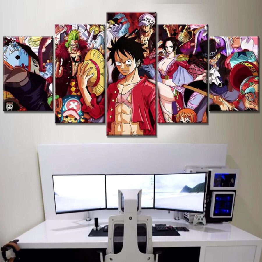 One Piece Alle Charaktere 56 Leinwandbilder