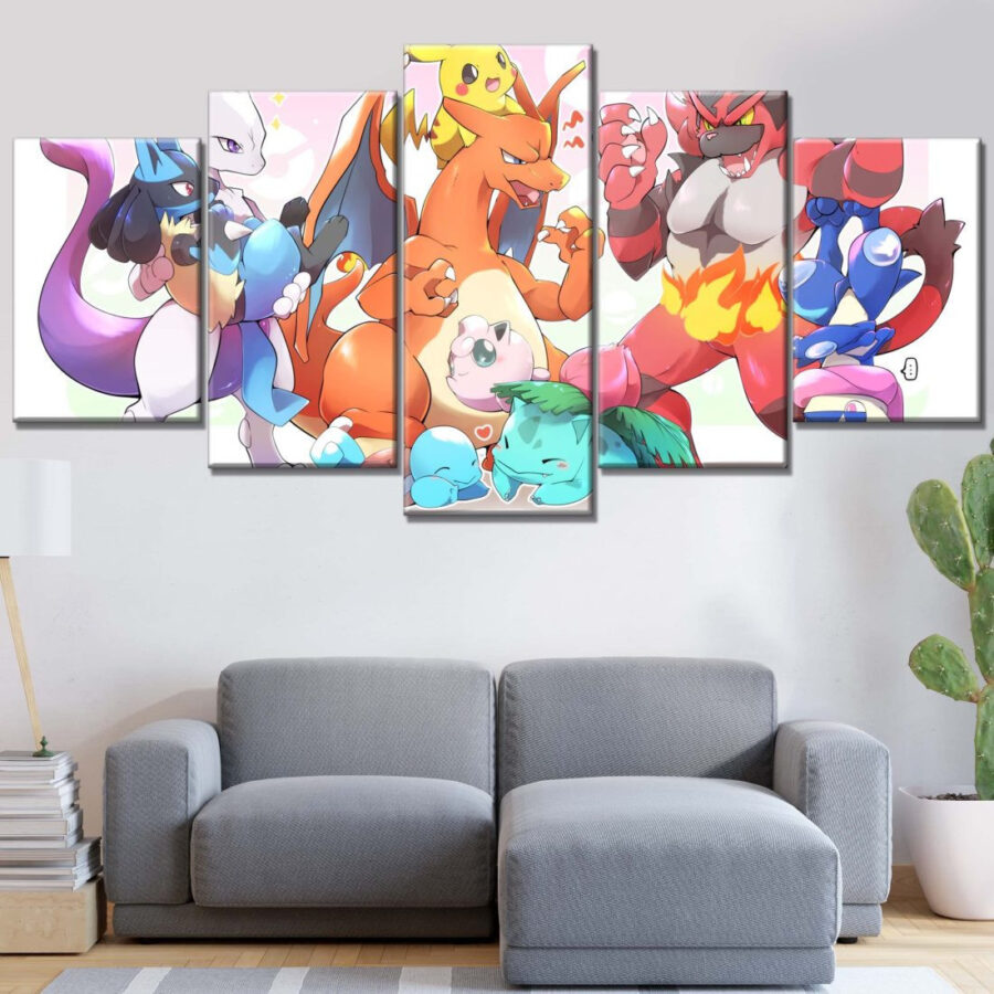 Pokemon Evee Evolution 62 Leinwandbilder